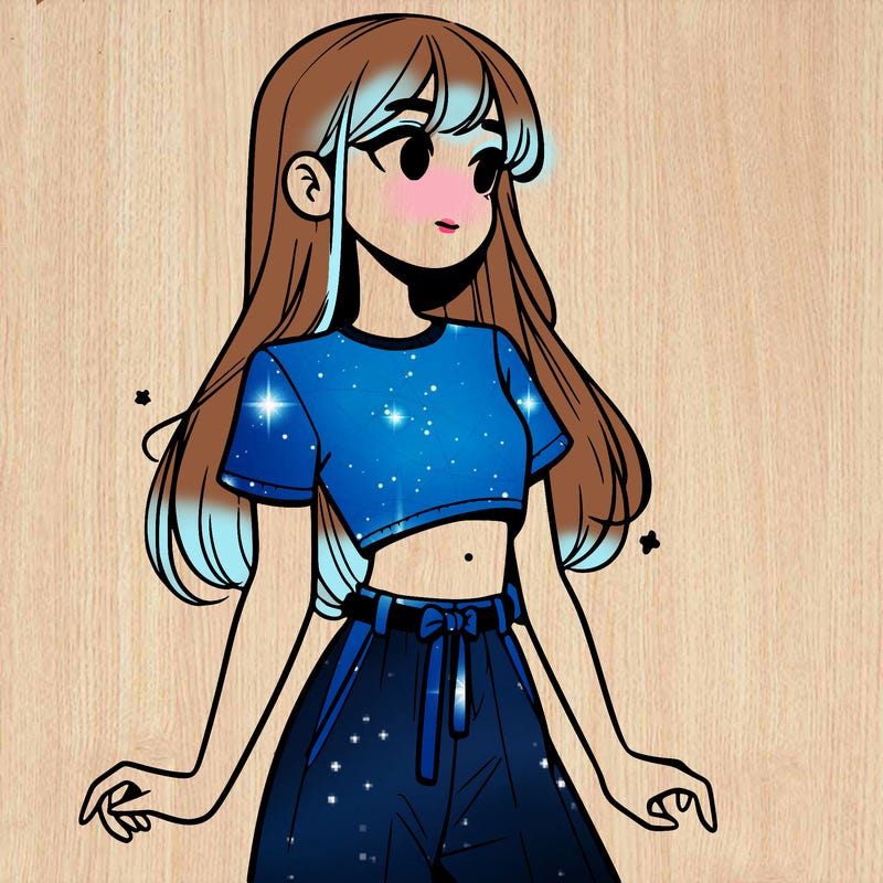 girl in a cute crop top