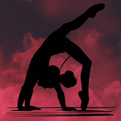 girl doing gymnastics