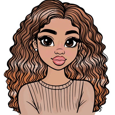 pretty young black girl- detailed