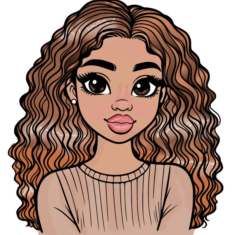 pretty young black girl- detailed