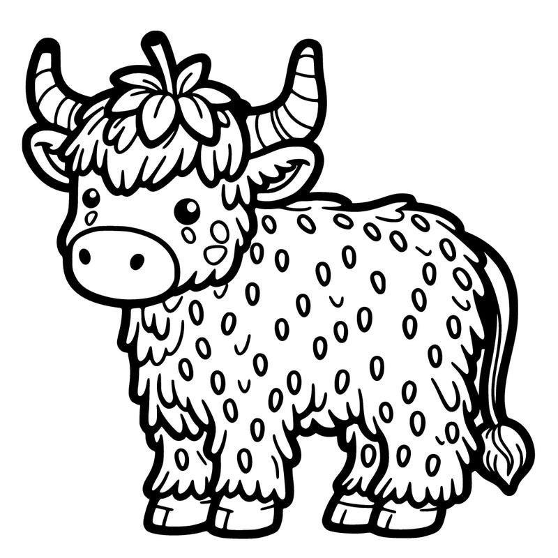 strawberry highland cow