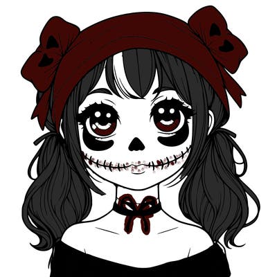 realistic girl halloween