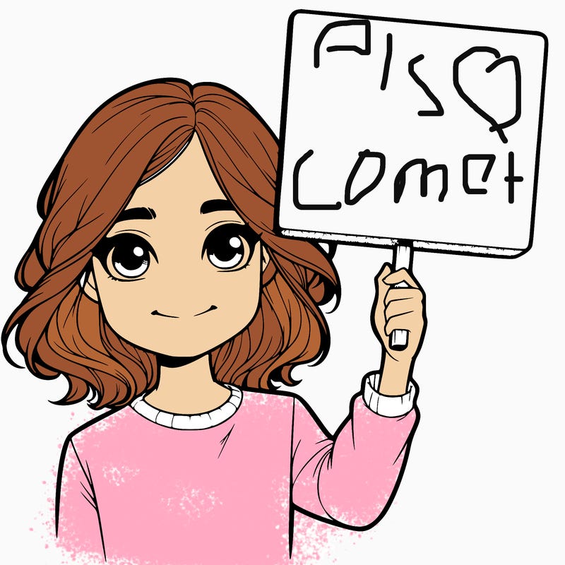 realistic girl holding up a sign