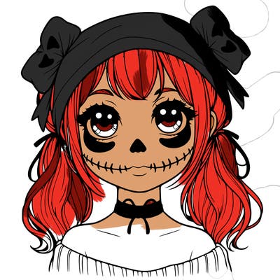 realistic girl halloween