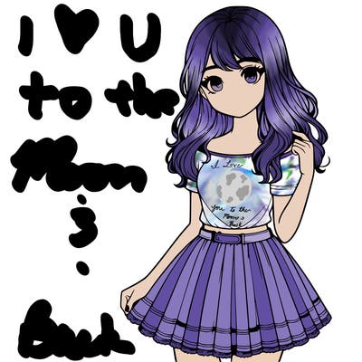 realistic girl wearing skirt