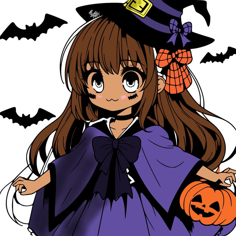 halloween anime girl