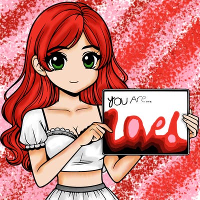 realistic pretty girl holding blank sign