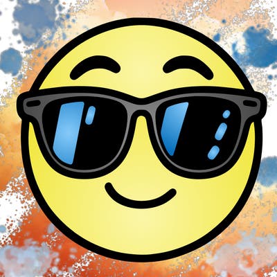 emoji with sunglasses