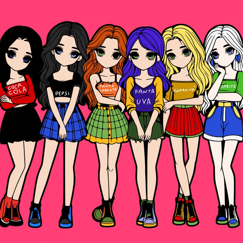 a group of girls realistic