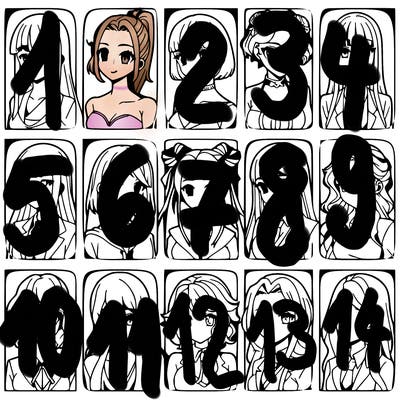 girls that look diffrent anime
