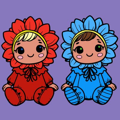 cute little baby in a sunflower costumes