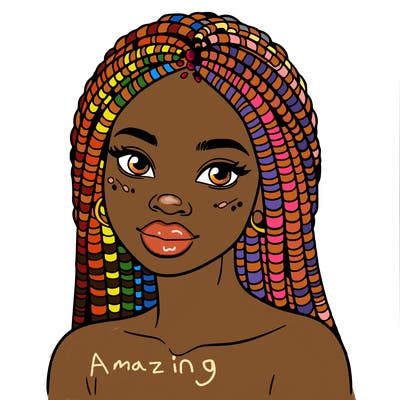 african woman with fulani braids