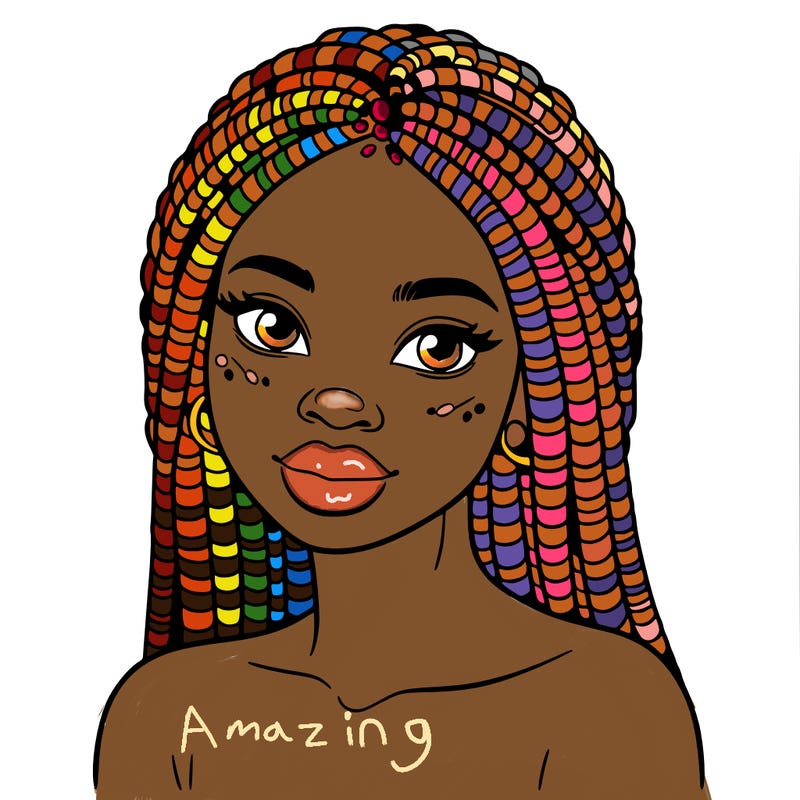 african woman with fulani braids