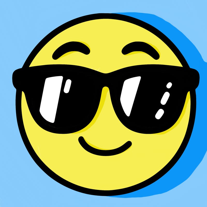 emoji with sunglasses
