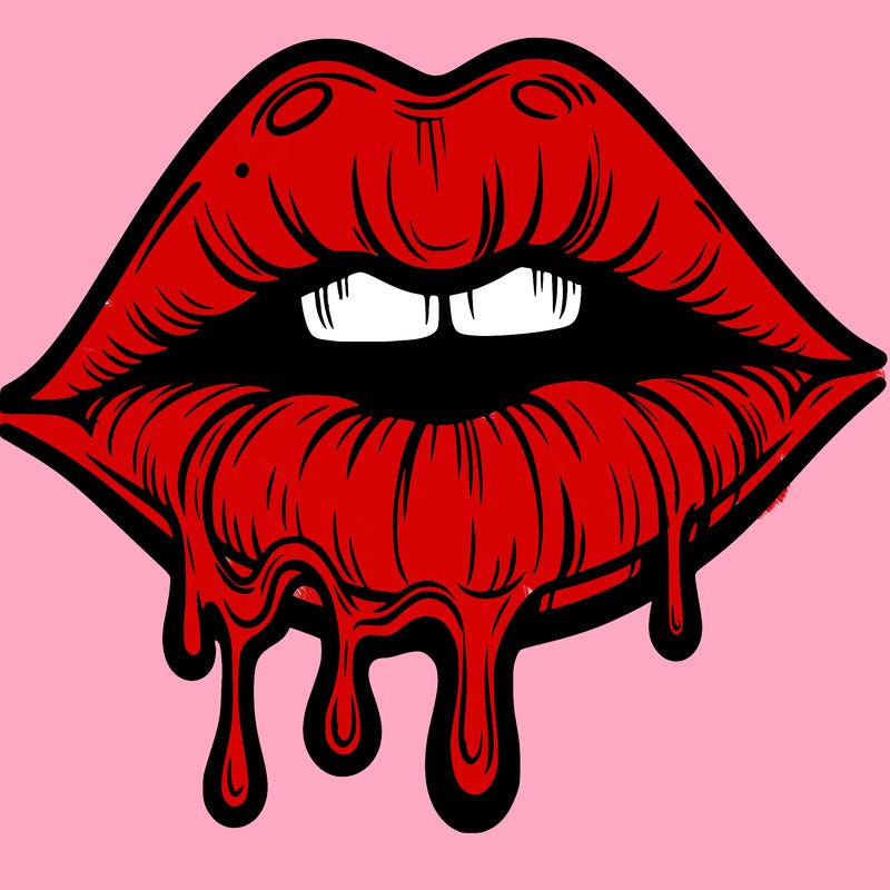 lips that look realistic and drip