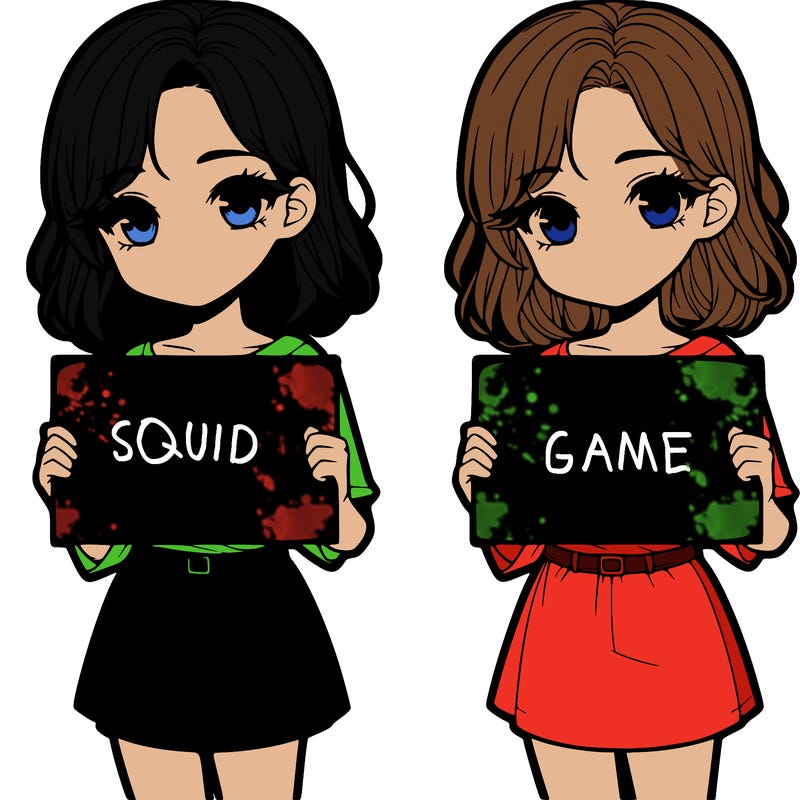 a realistic girl holding a sign