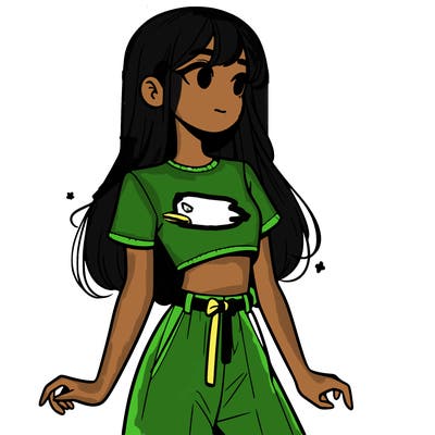 girl in a cute crop top