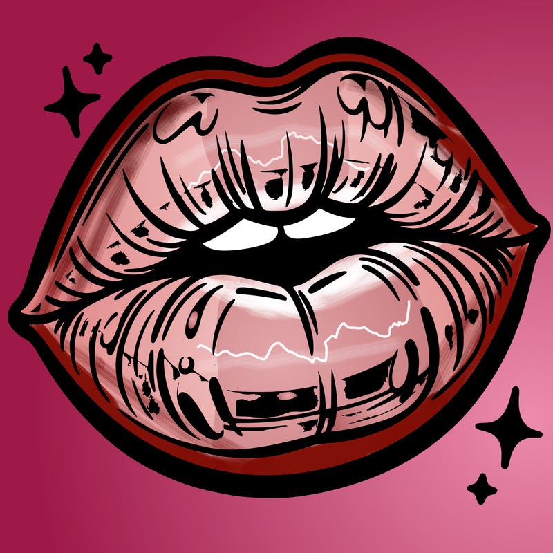 glossy lips