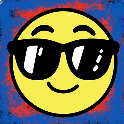 emoji with sunglasses