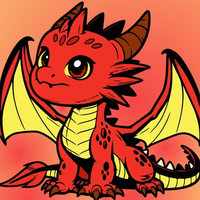 fierce baby night dragon