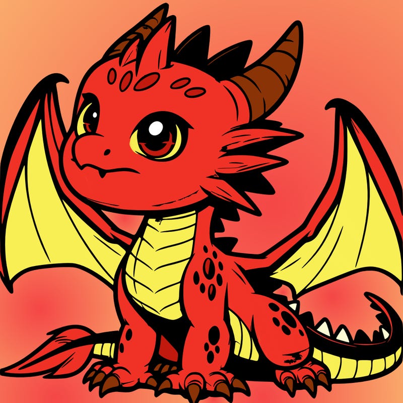 fierce baby night dragon