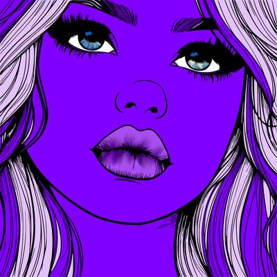 really realistic girl with lips