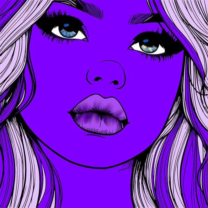 really realistic girl with lips