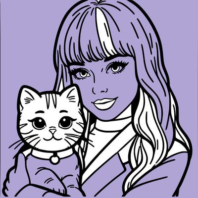 taylor swift with her cat