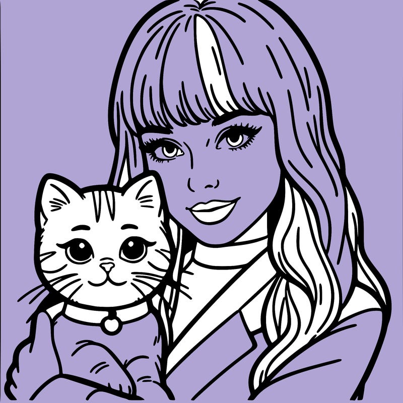 taylor swift with her cat