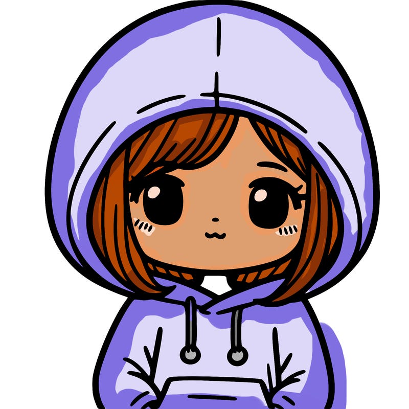 a girl with a over sized hoodie