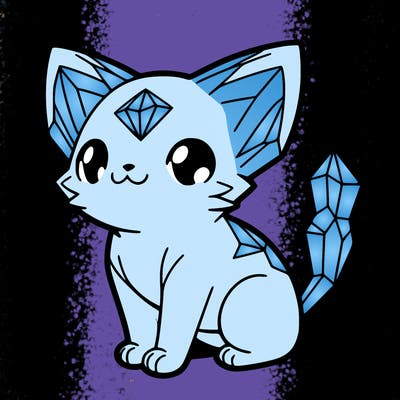 crystal kitten