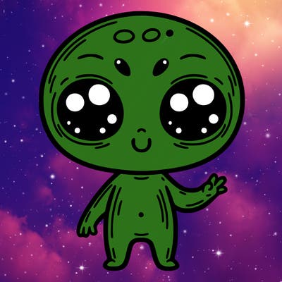 alien cute