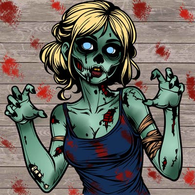 realistic zombie girl