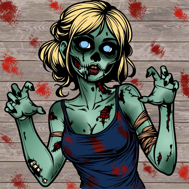 realistic zombie girl