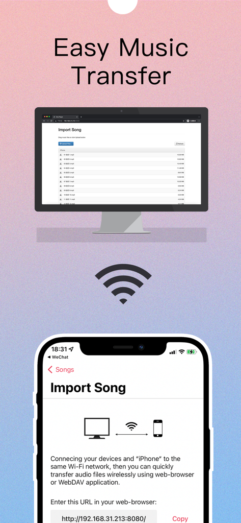 Einfacher Musiktransfer vom Computer zum iPhone über WLAN für Offline-Hören