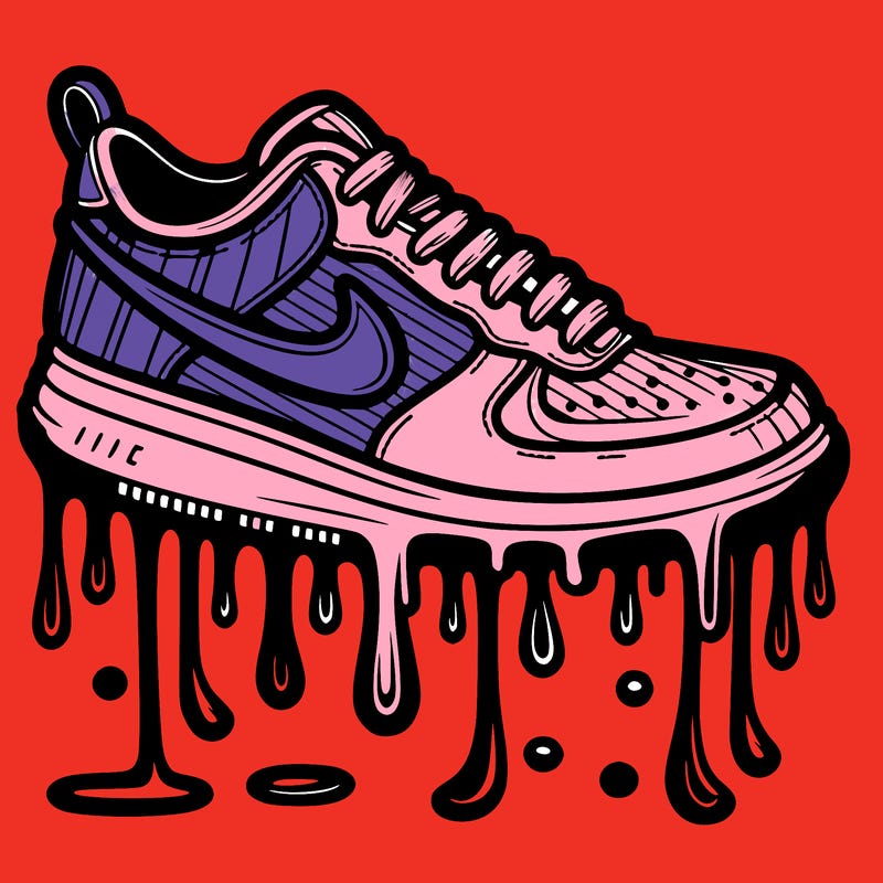 drippy nike shoe