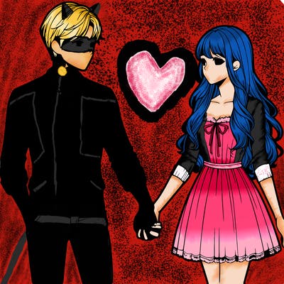 realistic couple holding hands