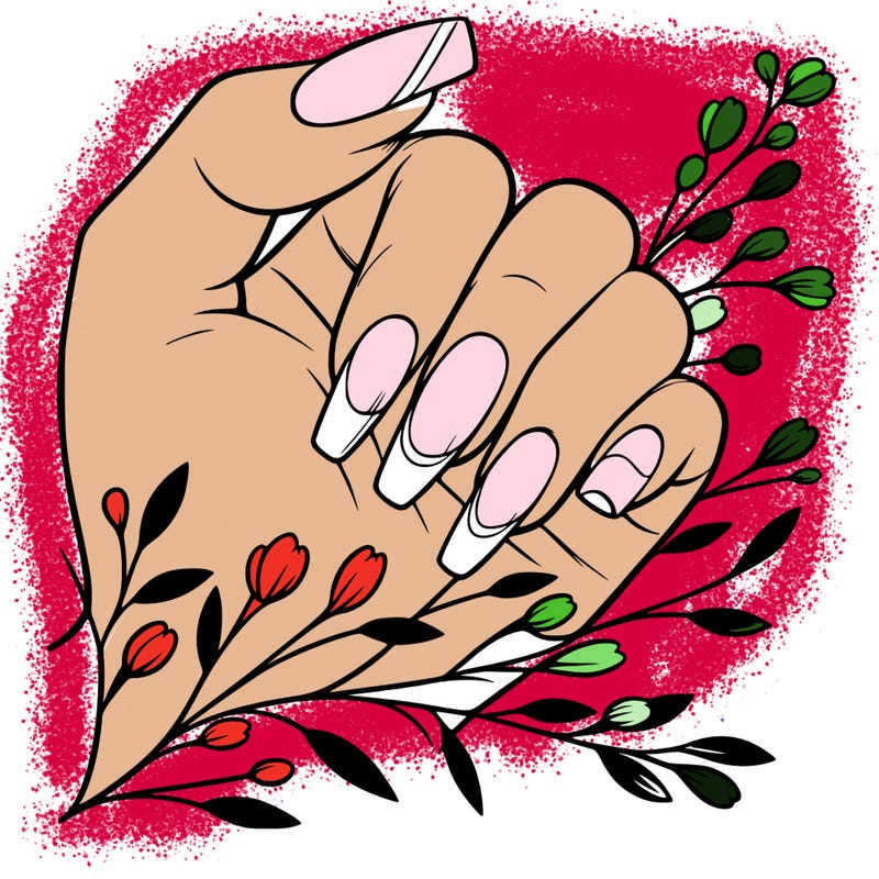 nails with french tip