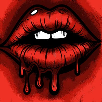 lips that look realistic and drip