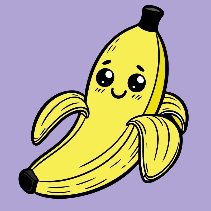 banana with a smile