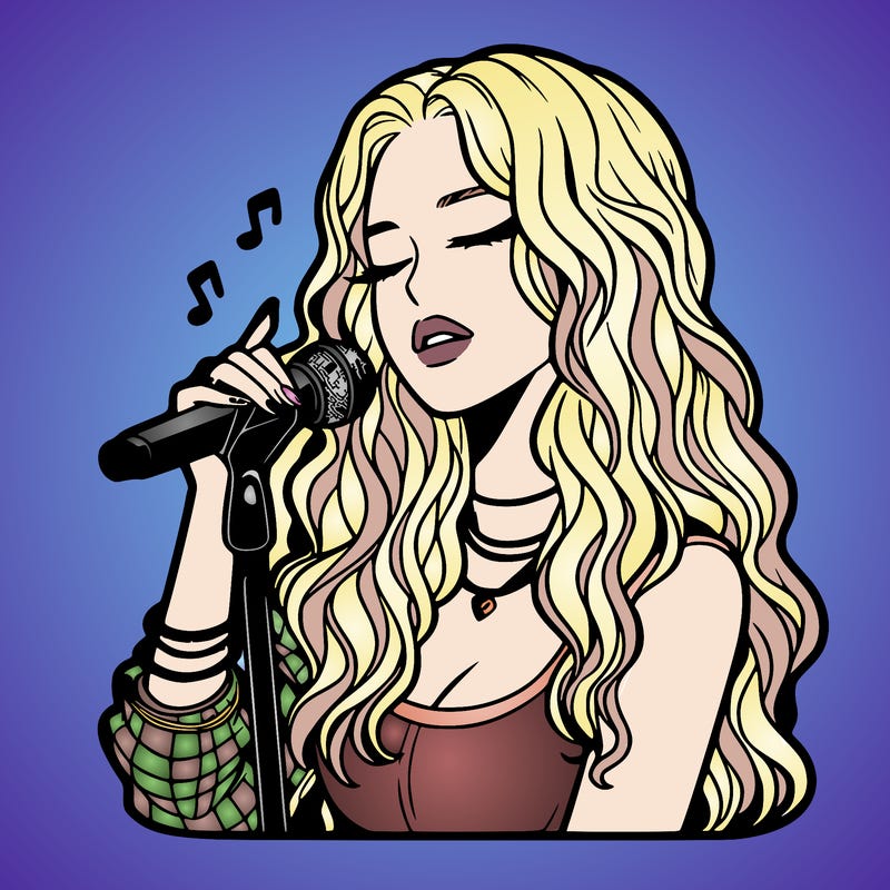 realistic female singer