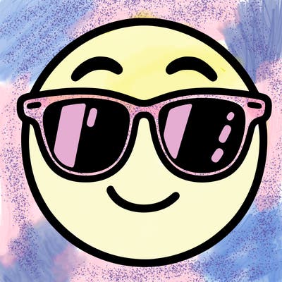 emoji with sunglasses