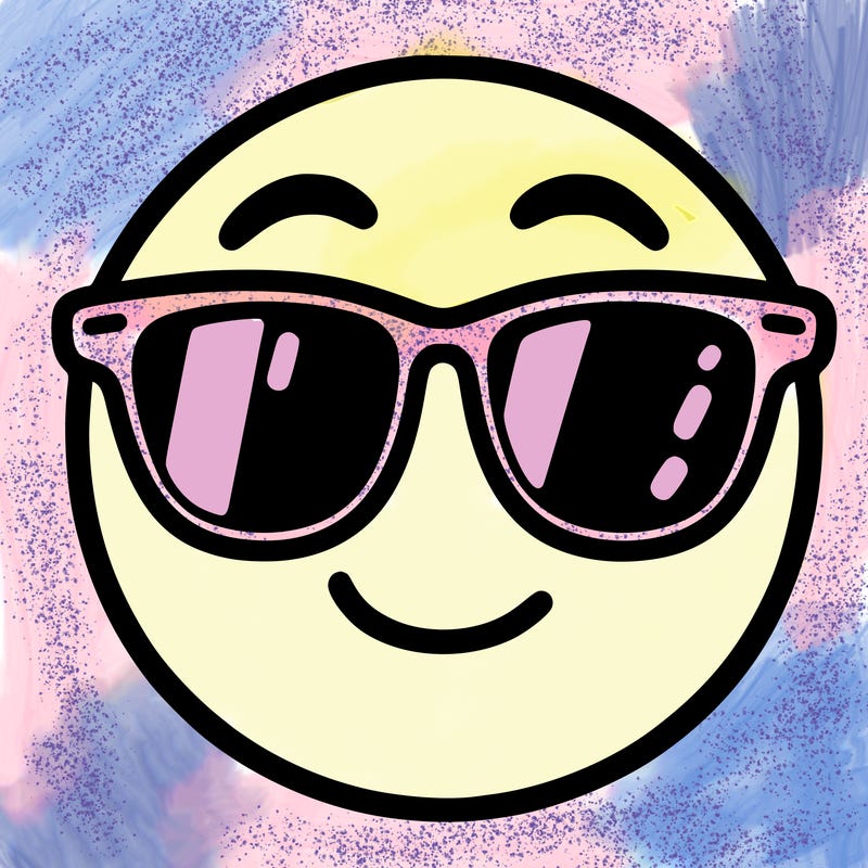 emoji with sunglasses