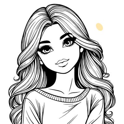 realistic beautiful girl