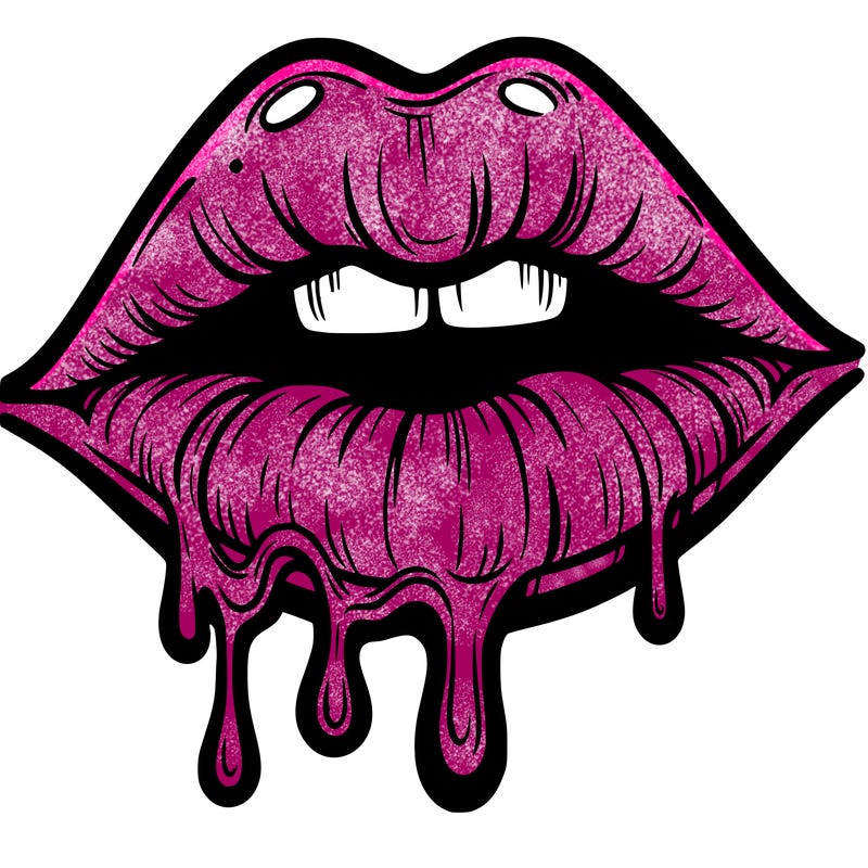 lips that look realistic and drip