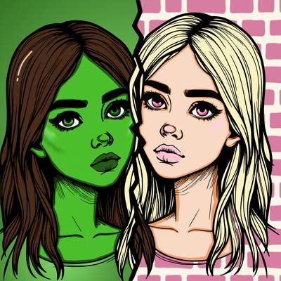 realistic girl split