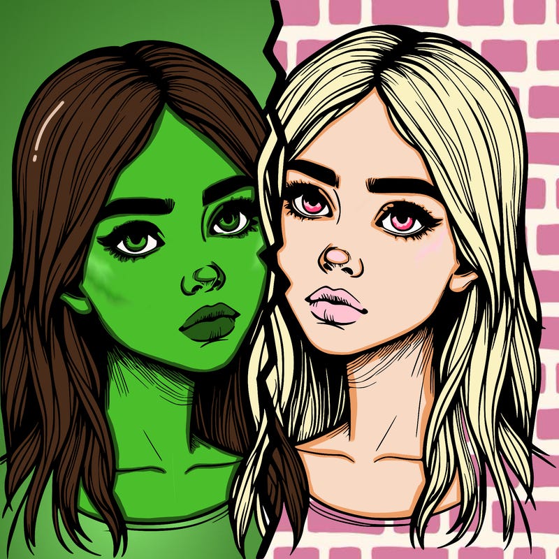 realistic girl split