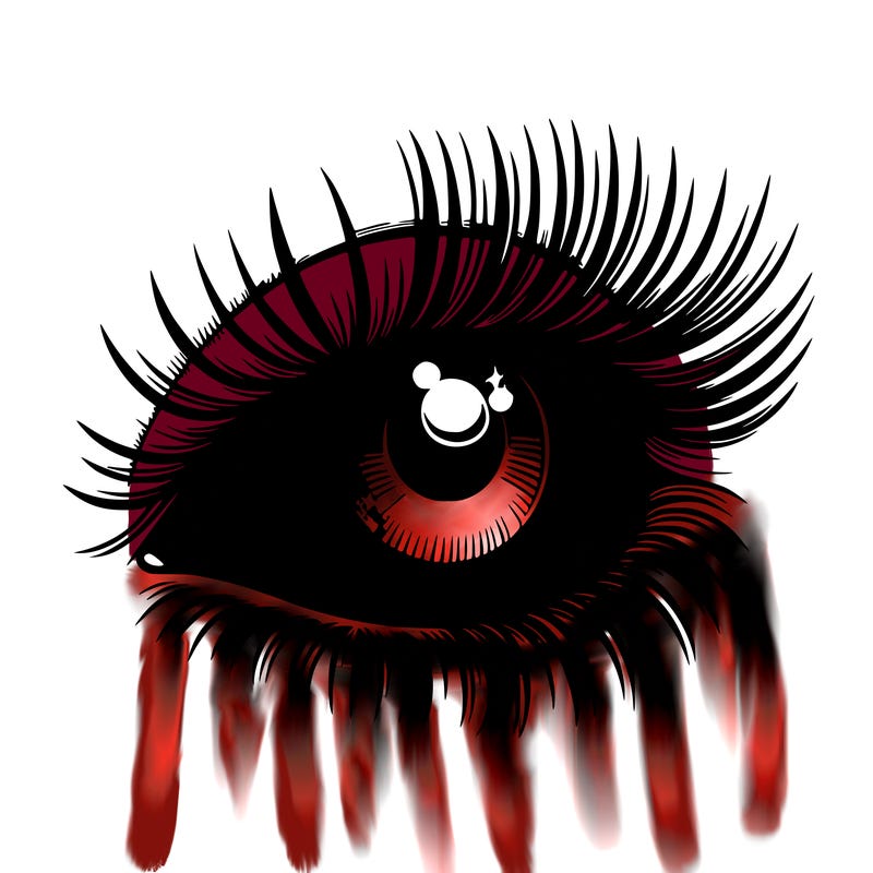 realistic eye long eylashes