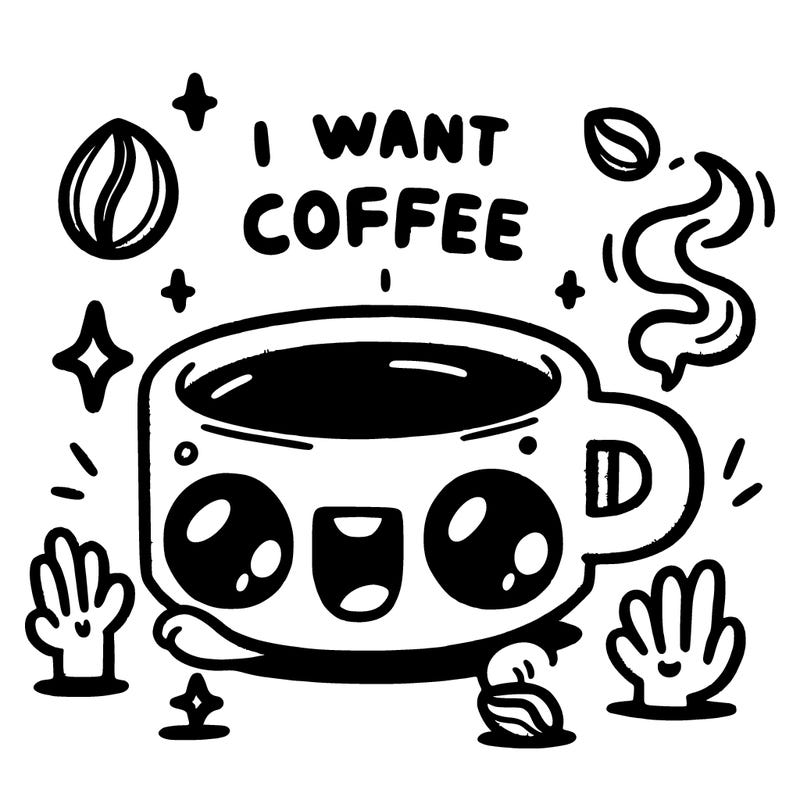 i want my coffee