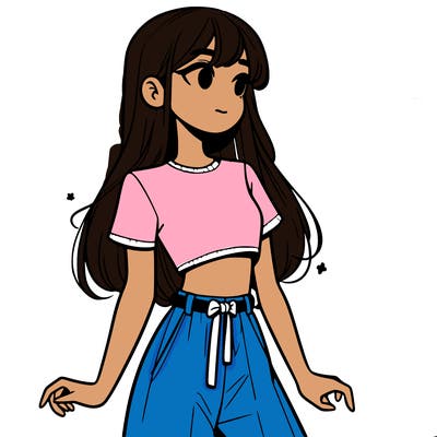 girl in a cute crop top